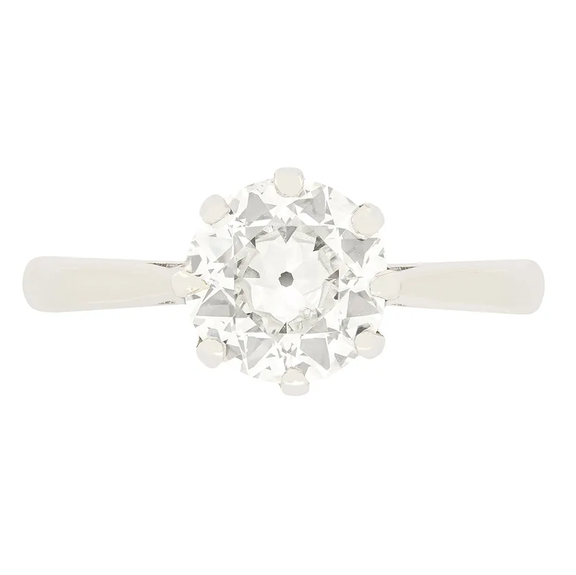 Art Deco 1.00ct Diamond Solitaire Ring, c.1920s