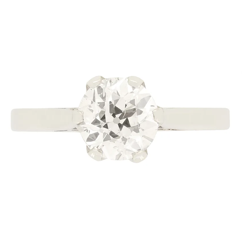 Art Deco 1.10ct Diamond Solitaire, c.1920s
