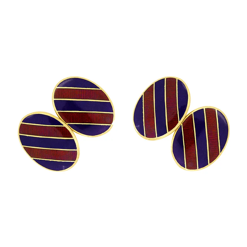 18ct gold Cufflinks, hallmarked 1995