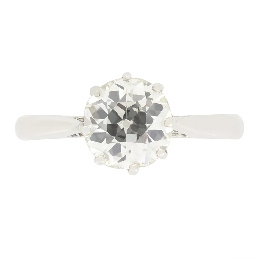 Art Deco 1.07ct Diamond Solitaire Ring, c.1920s