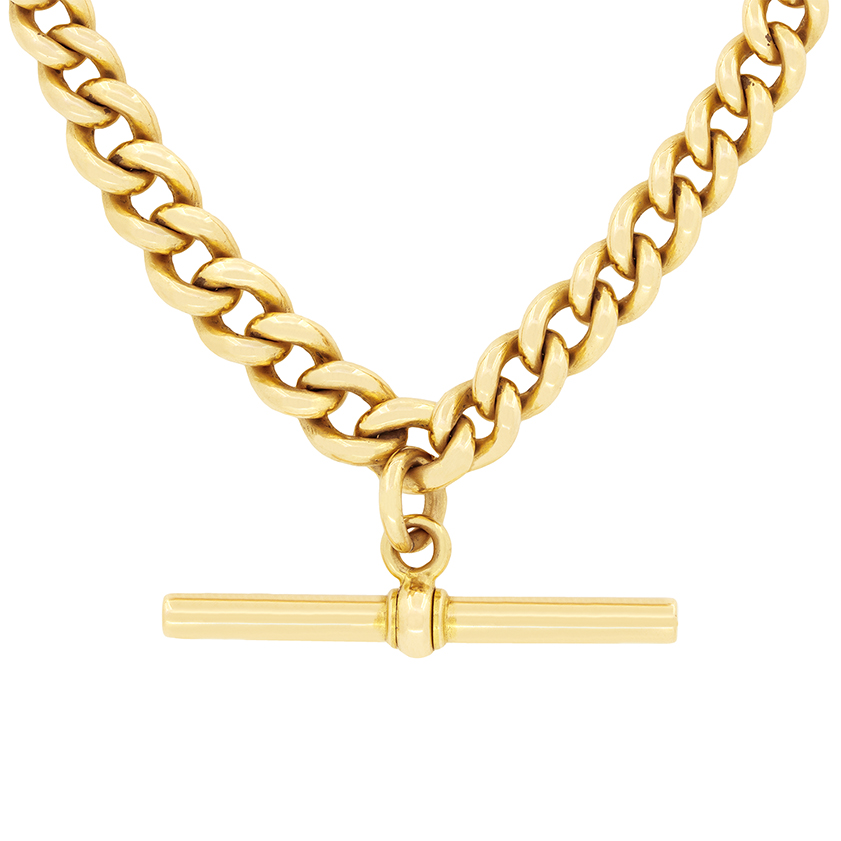Victorian 15ct Gold Albert Chain, Farringdons Jewellery