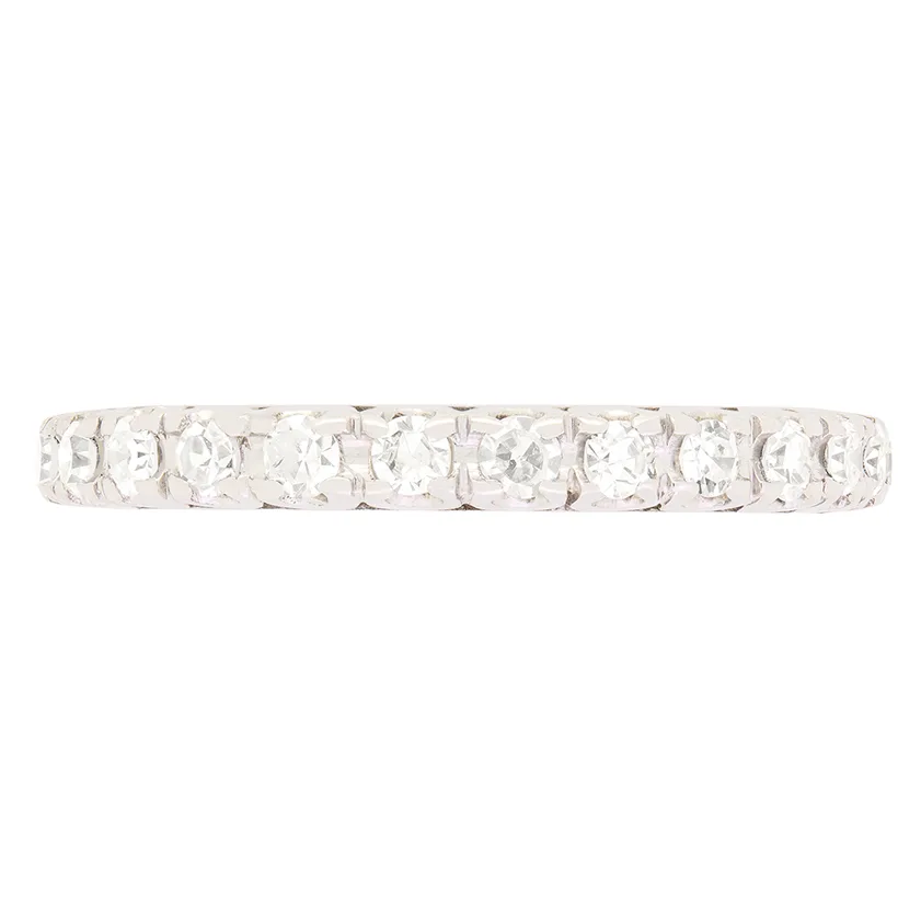 Late Deco 0.52ct Diamond Full Eternity Ring, c.1940s