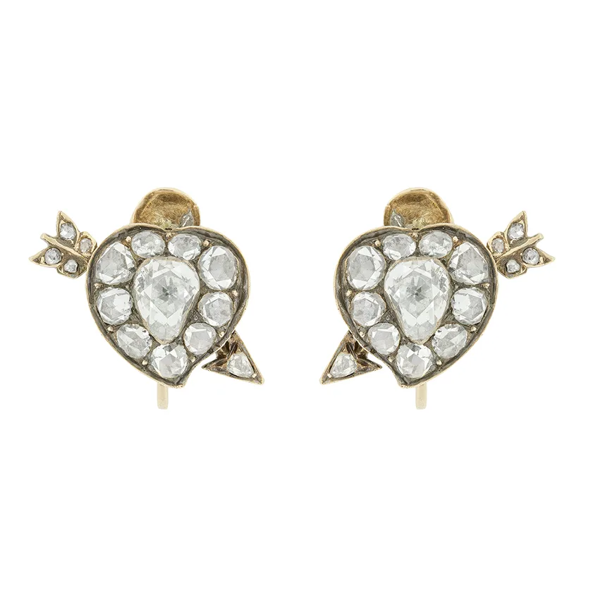 Georgian 2.00ct Diamond Earrings, c.1820s