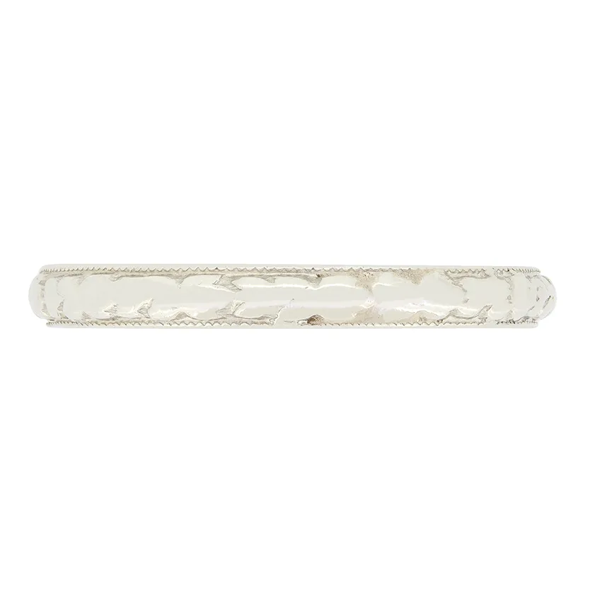 Art Deco Platinum Wedding Band, c.1920s