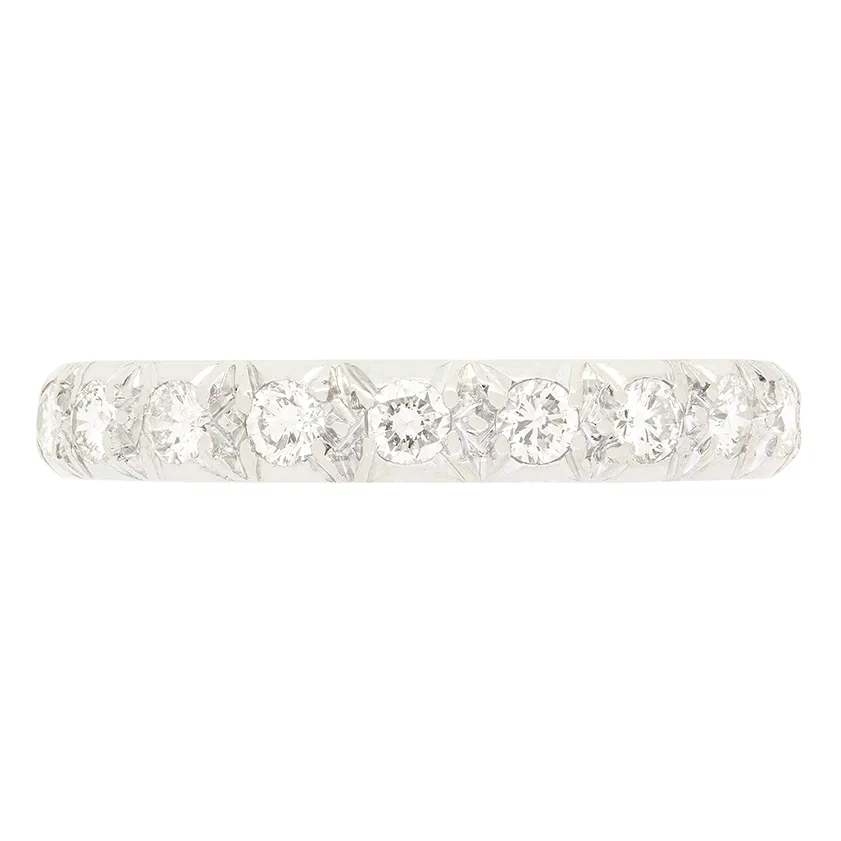 Late Deco 0.76ct Diamond Full Eternity Ring, c.1940s