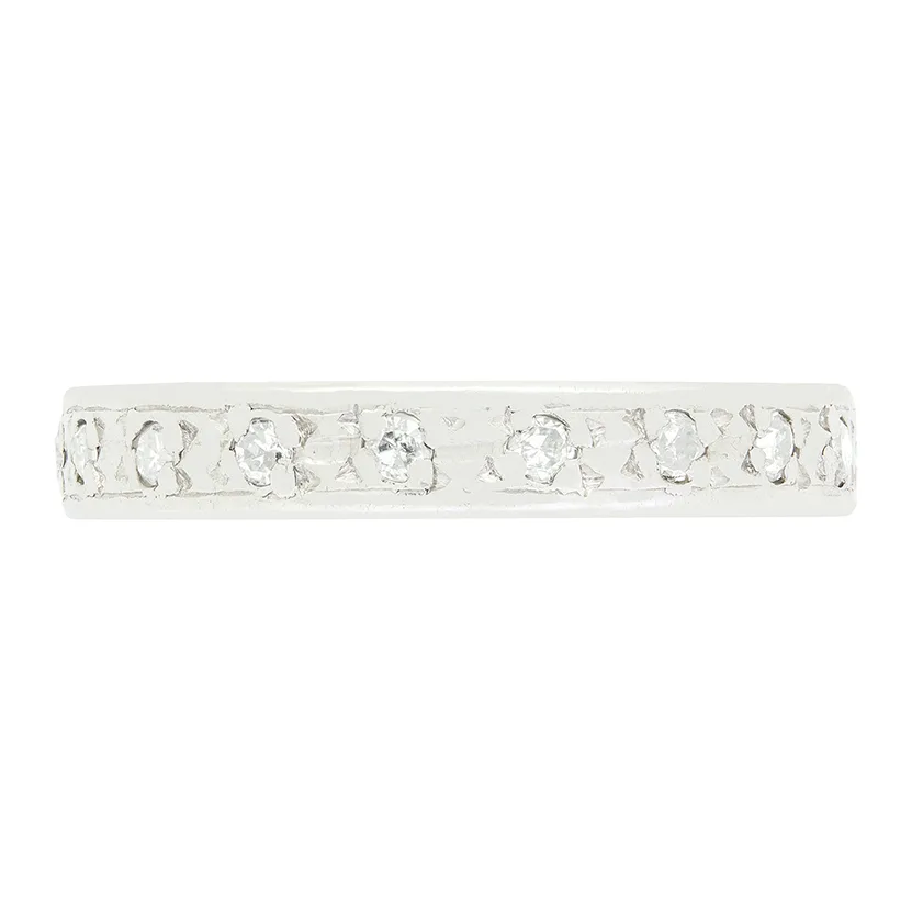 Late Deco 0.18ct Diamond Eternity Ring, c.1940s