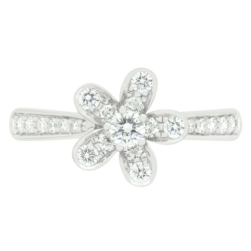 Van Cleef & Arpels 0.44ct Diamond 'Socrate' Flower Ring