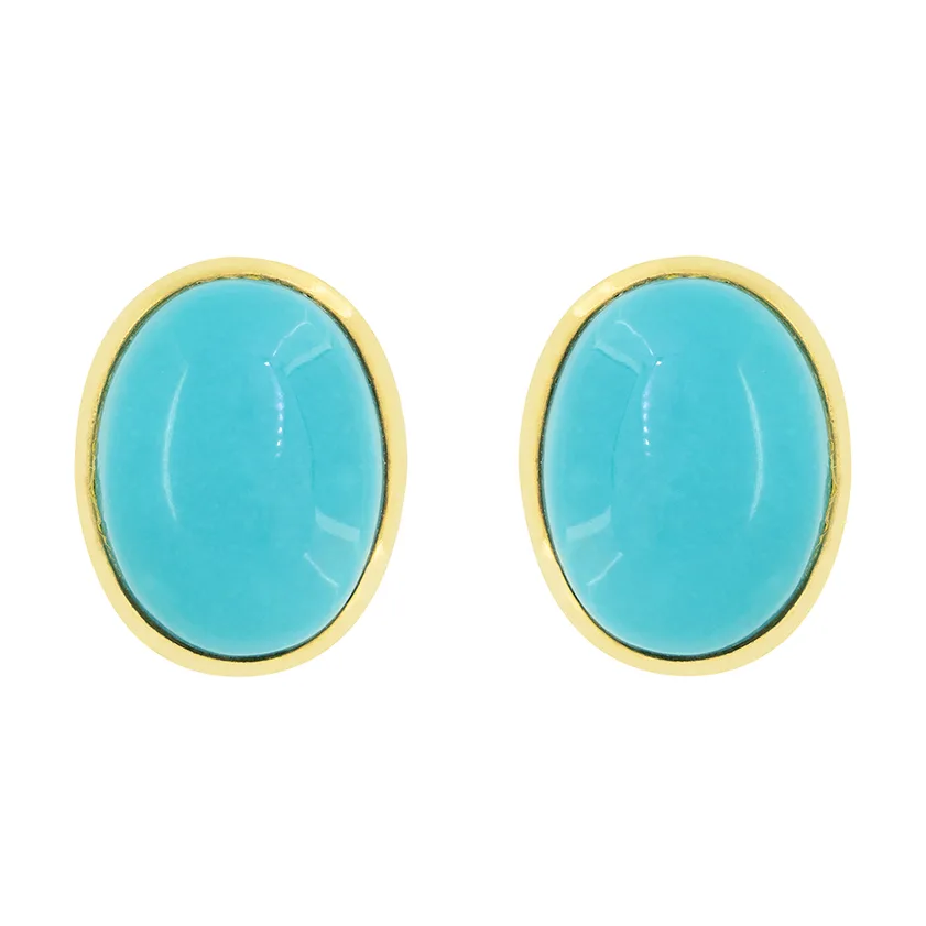 Vintage Turquoise Earrings, c.1970s
