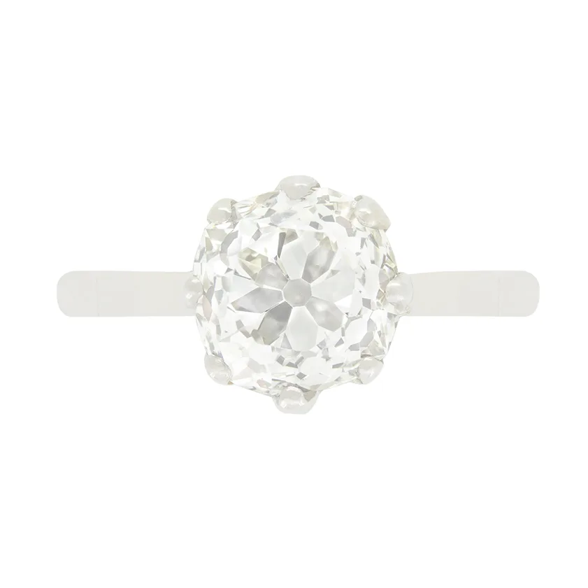 Art Deco 2.05ct Diamond Solitaire Ring, c.1920s