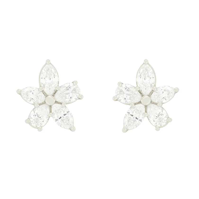 Tiffany & Co. 1.77ct Diamond 'Victoria' Earrings