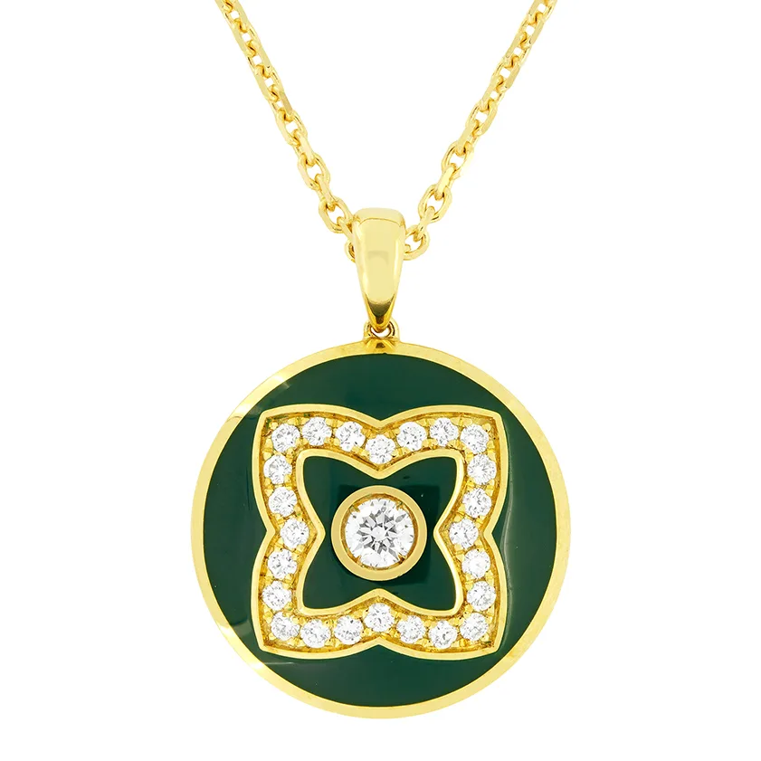 De Beers 0.21ct Diamond 'Enchanted Lotus' Necklace.