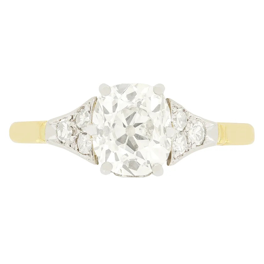 Edwardian 1.30ct Diamond Solitaire Ring, c.1910s