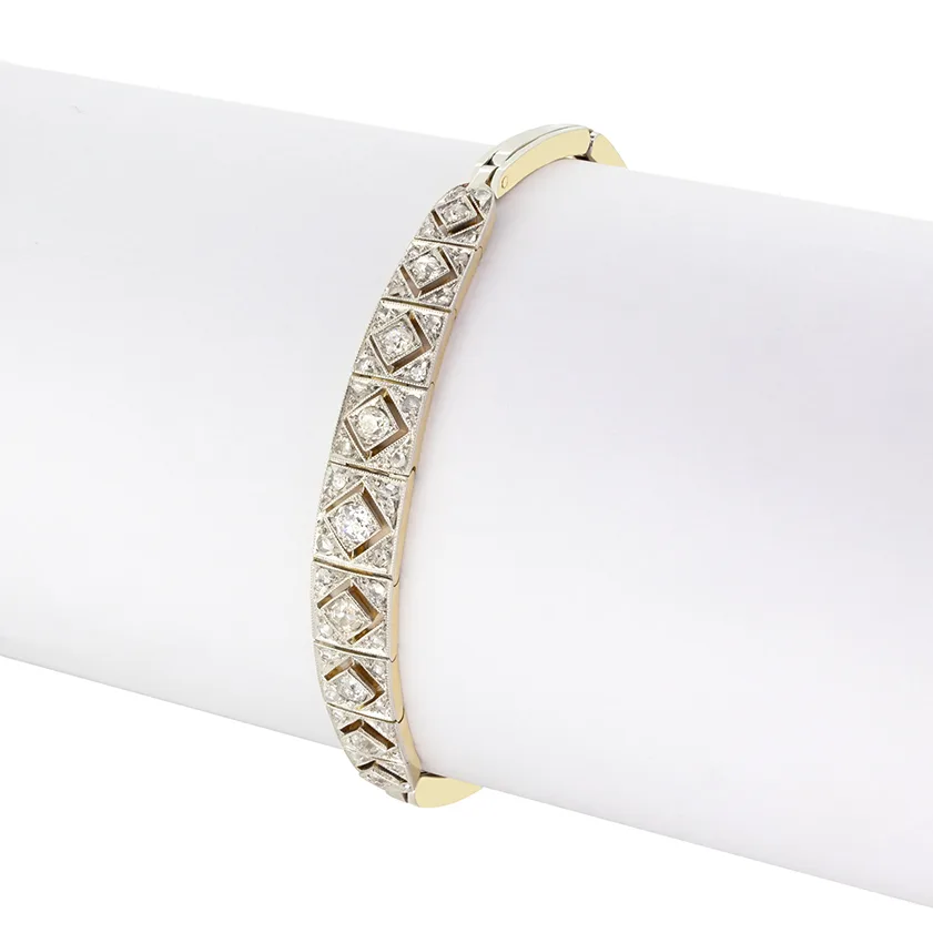 Edwardian 0.67ct Diamond Bracelet, c.1910s