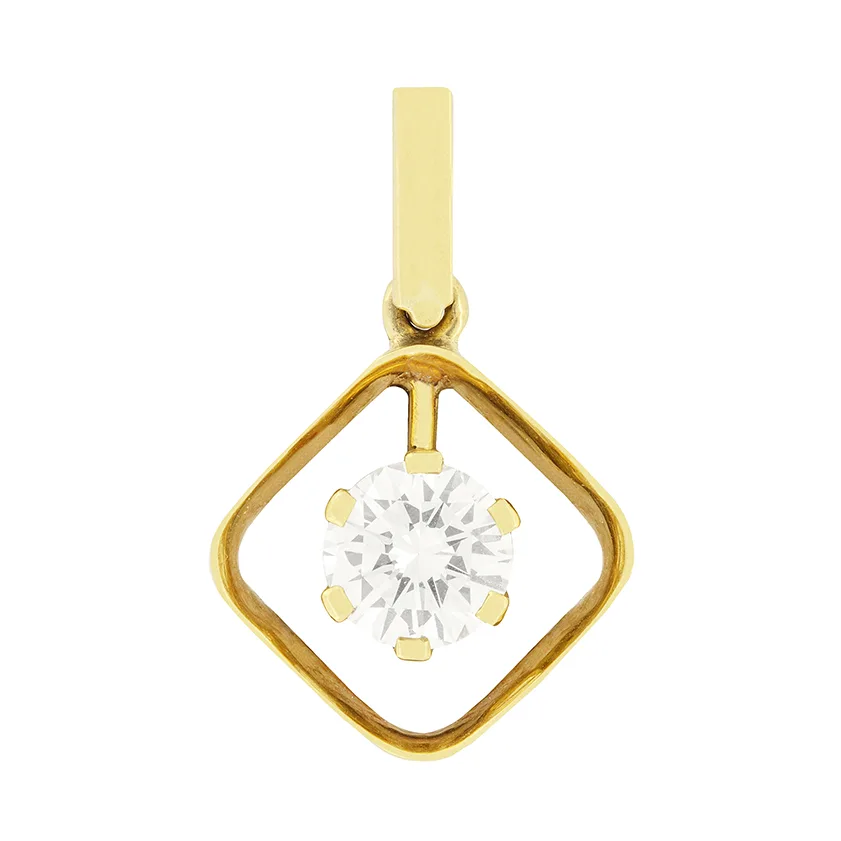 Contemporary 1.00ct Diamond Pendant