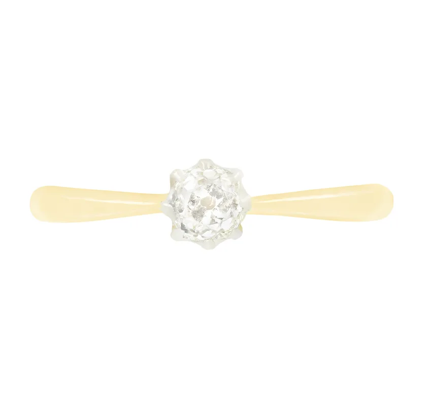Edwardian 0.40ct Diamond Solitaire Ring, c.1910s