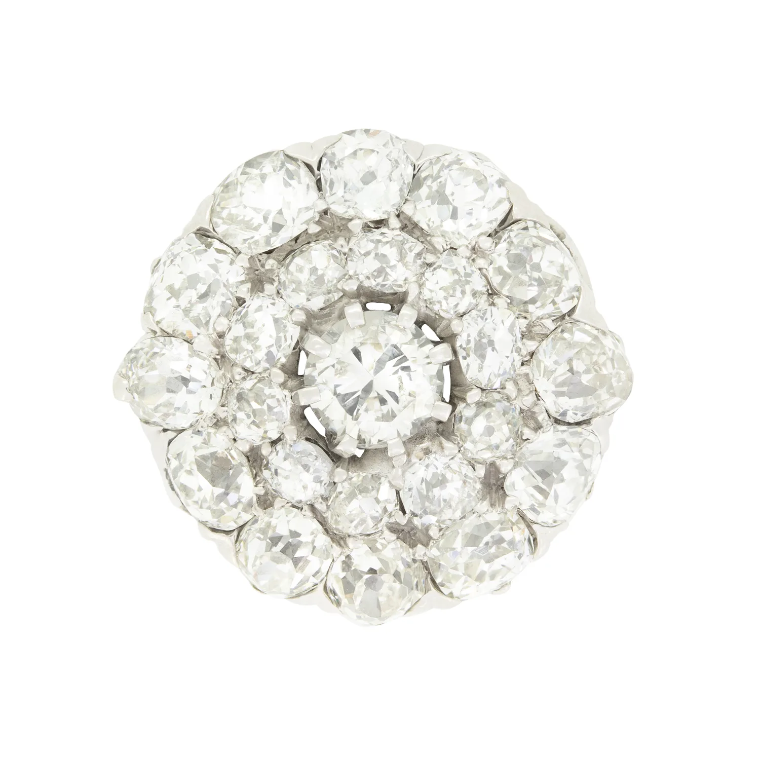 Vintage 3.90ct Diamond Cluster Ring, c.1950s