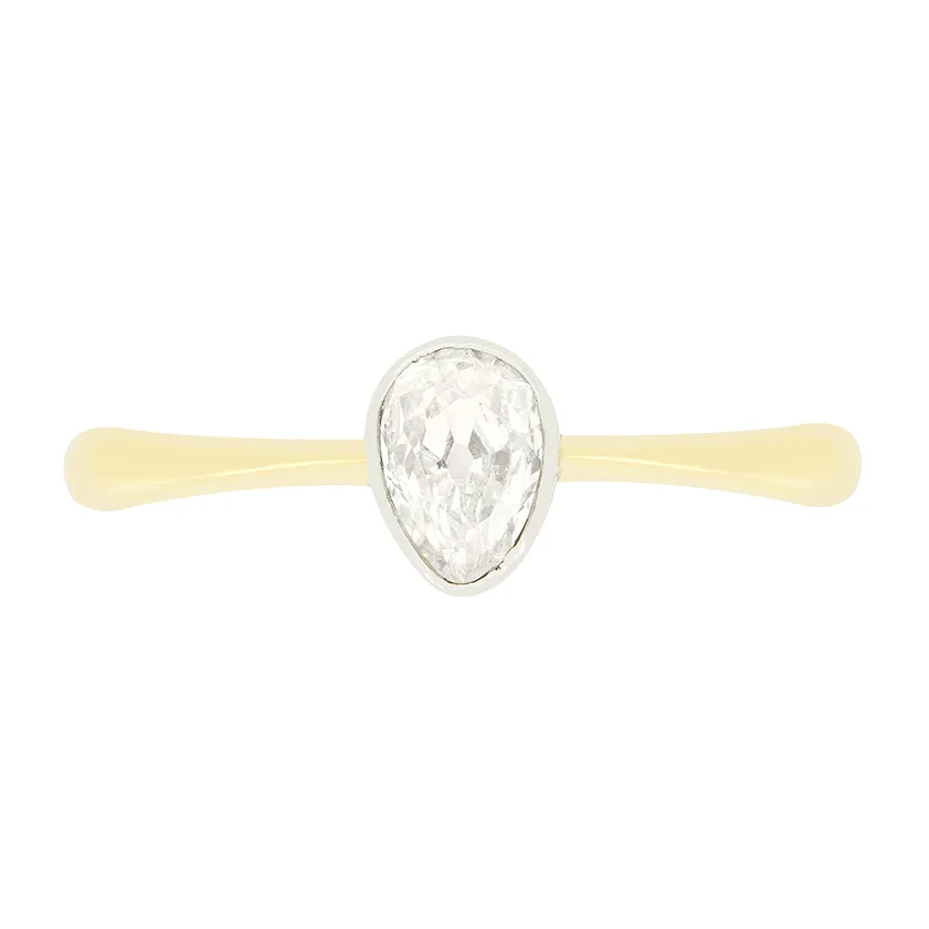 Edwardian 0.40ct Diamond Solitaire Ring, c.1910s