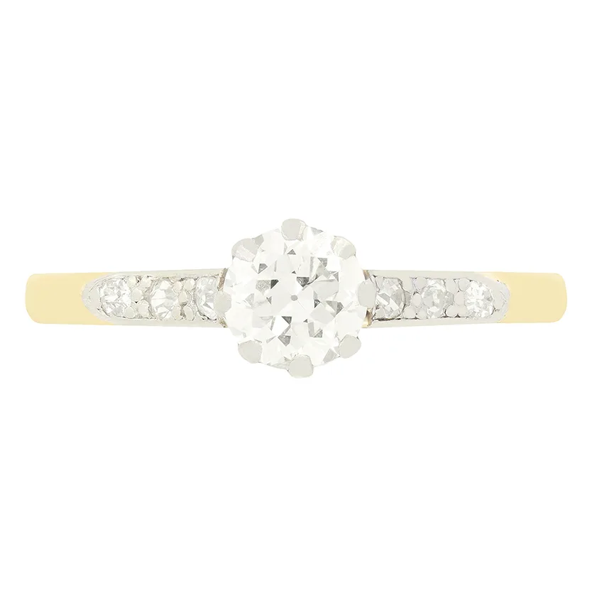 Edwardian 0.50ct Diamond Solitaire Ring, c.1910s