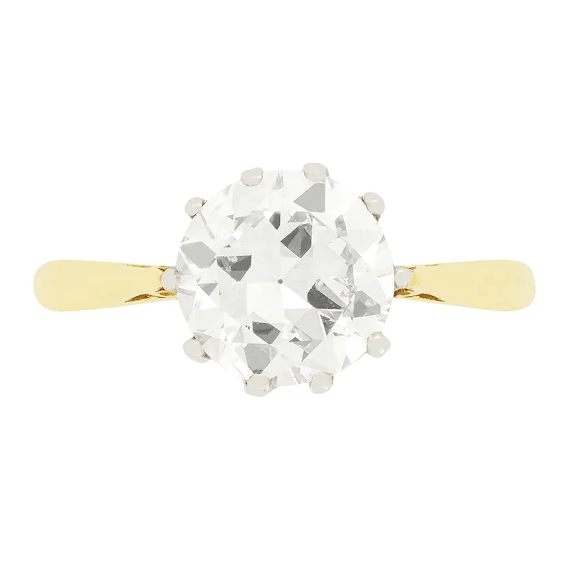 Edwardian 1.51ct Diamond Solitaire Ring, c.1910s