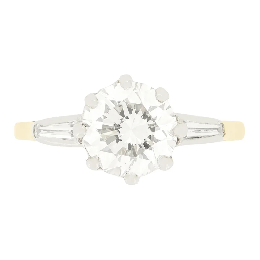 Vintage 2.00ct Diamond Solitaire Ring, c.1950s