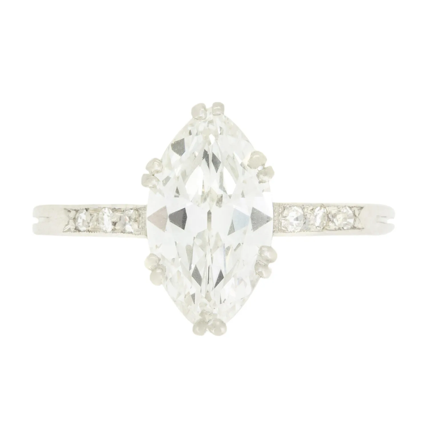 Art Deco 1.64ct Diamond Solitaire Ring, c.1920s