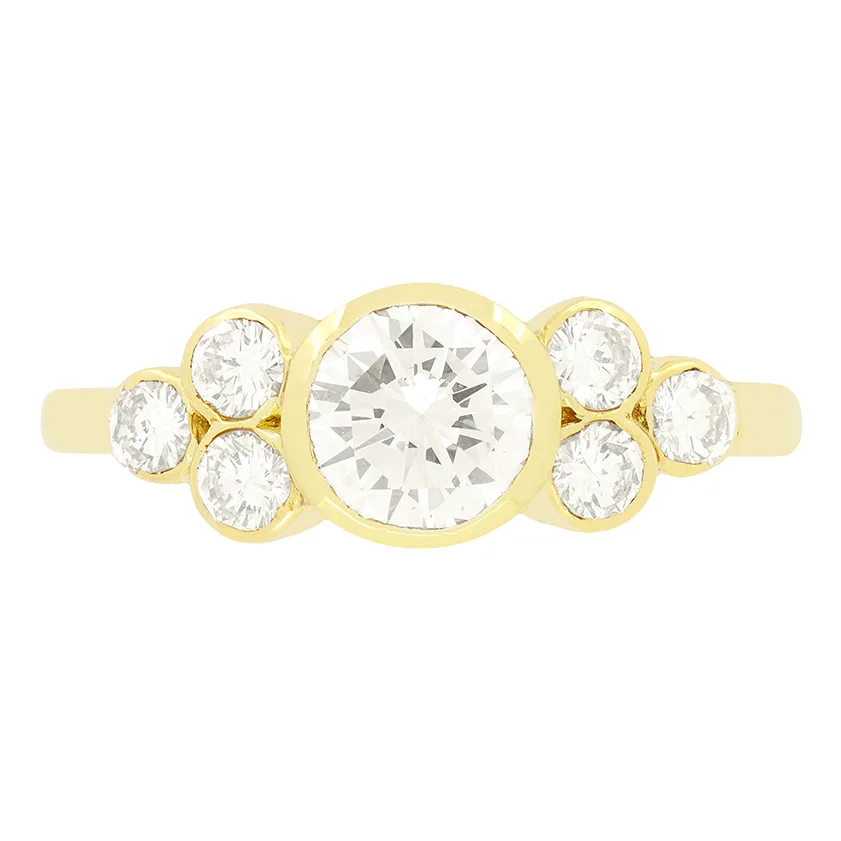 Contemporary 0.80ct Diamond Solitaire Ring, c.1990s