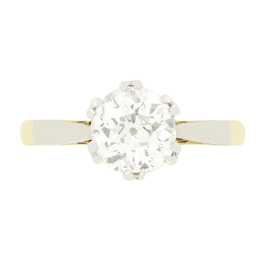 Edwardian 1.25ct Diamond Solitaire Ring, c.1910s