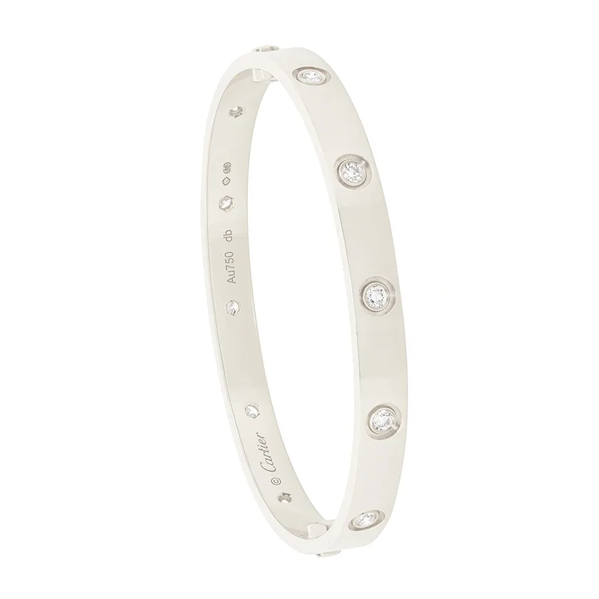 Cartier 10 Diamond Love Bangle