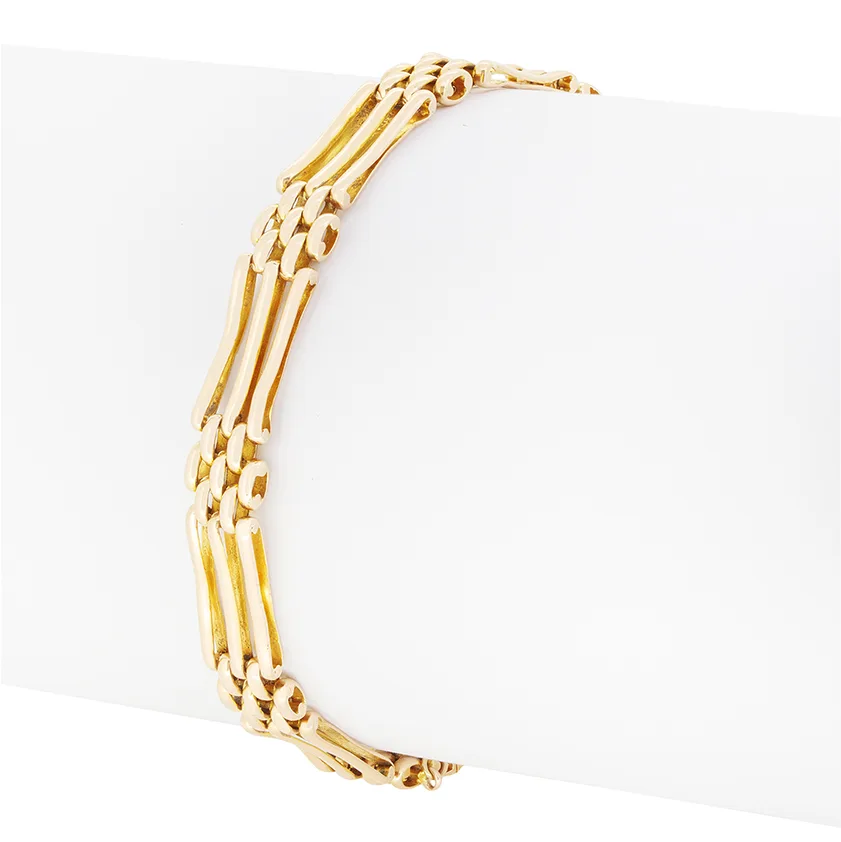 Antique 15ct Gold Gate Bracelet, c.1900s