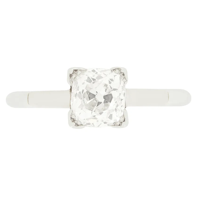 Art Deco 1.15ct Diamond Solitaire Ring, c.1920s