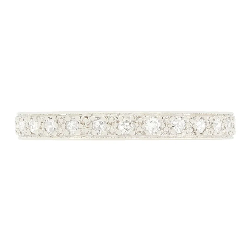 Art Deco 0.52ct Diamond Full Eternity Ring, c.1920s