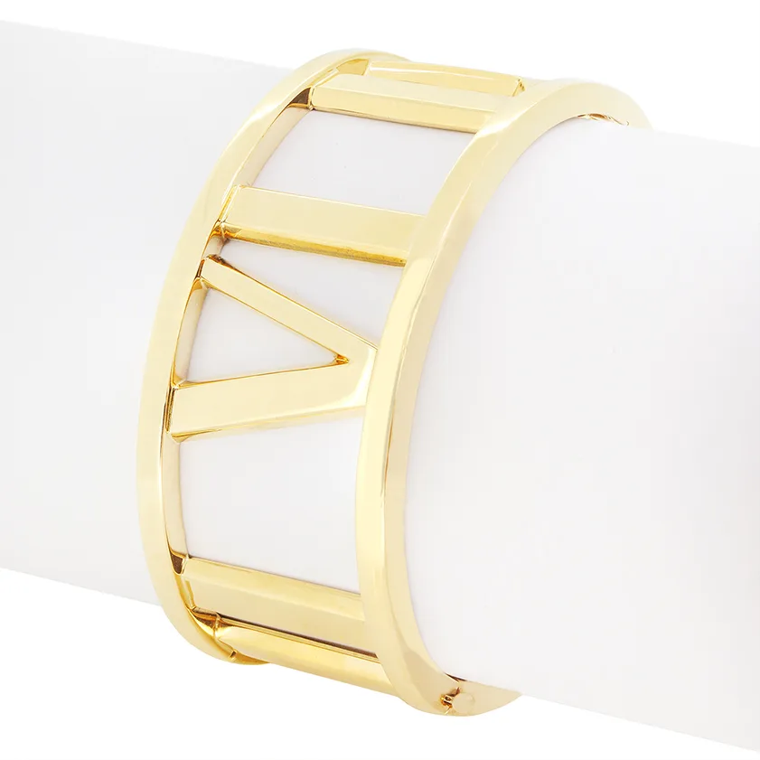 Tiffany & Co. 18ct Gold Atlas Bangle, c.2003