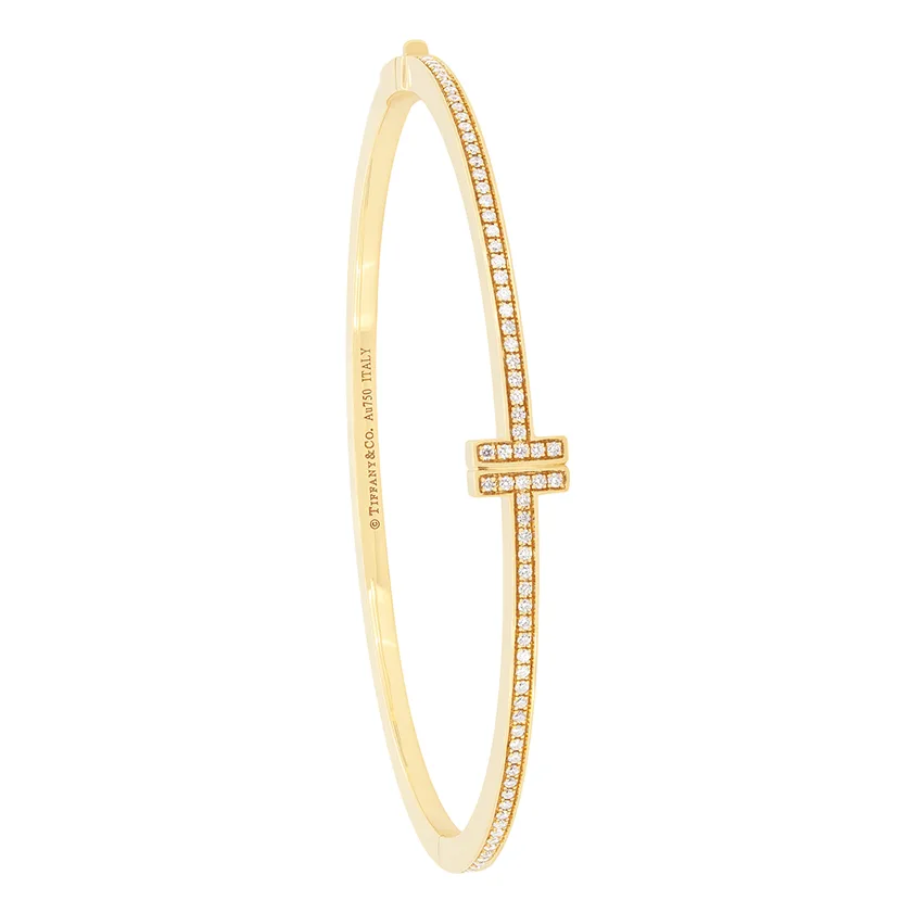 Tiffany & Co. Diamond 'Tiffany T' Bangle