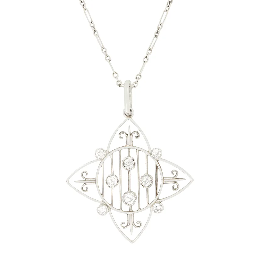 Art Deco 0.40ct Diamond Pendant, c.1920s