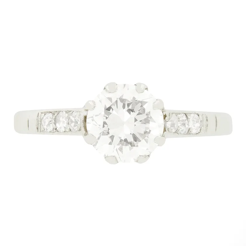 Art Deco 1.05ct Diamond Solitaire, c.1920s