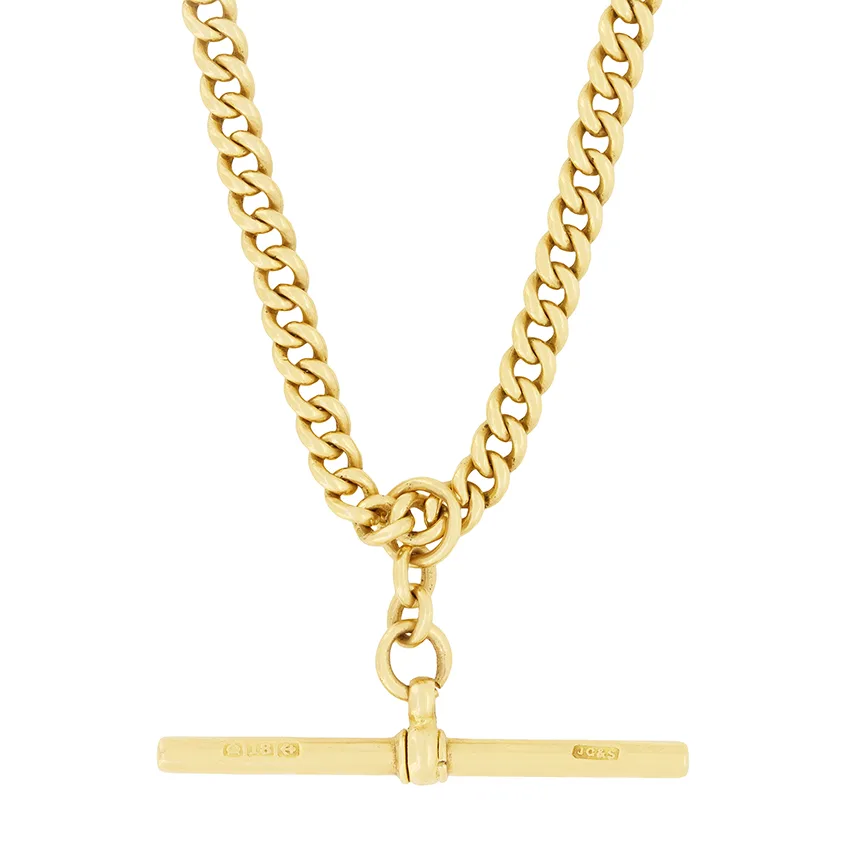 Antique 18ct Gold Albert Chain, hallmarked 1927