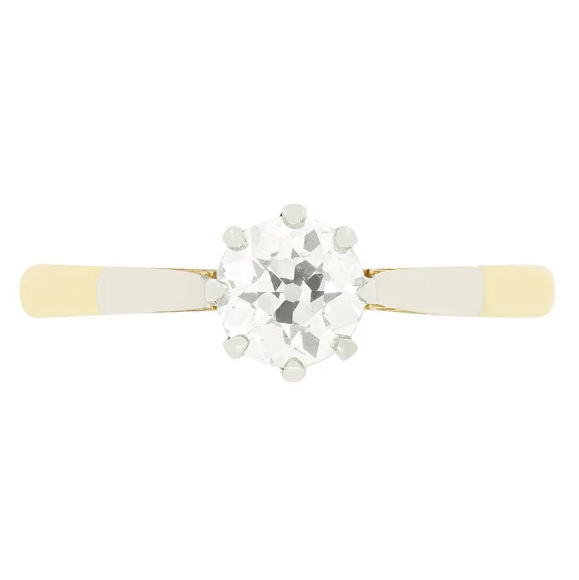 Edwardian 0.50ct Diamond Solitaire Ring, c.1910s
