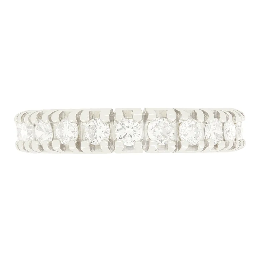 Vintage 1.15ct Diamond Full Eternity Ring, c.1960s