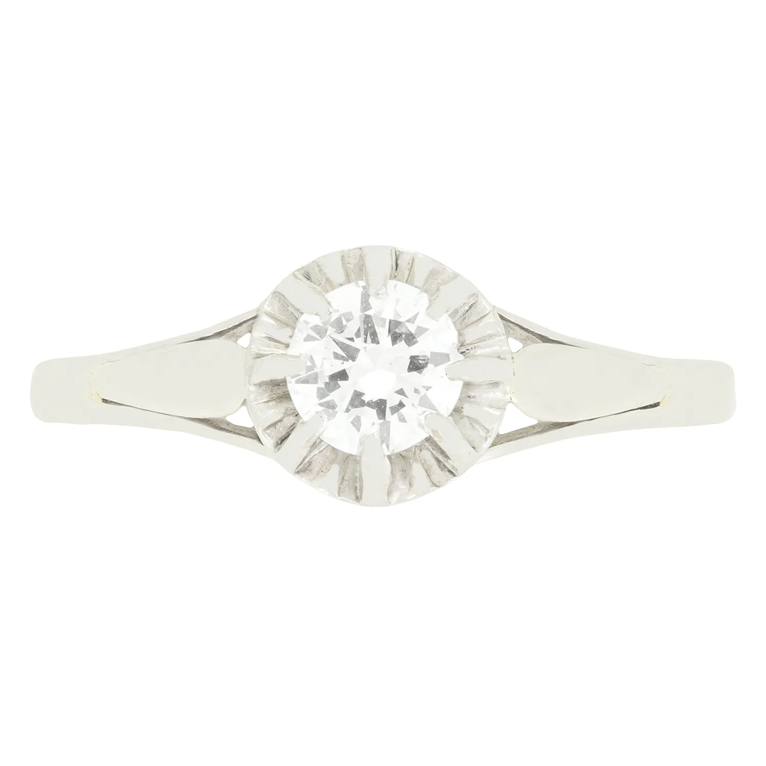 Art Deco 0.50ct Diamond Solitaire Ring, c.1920s