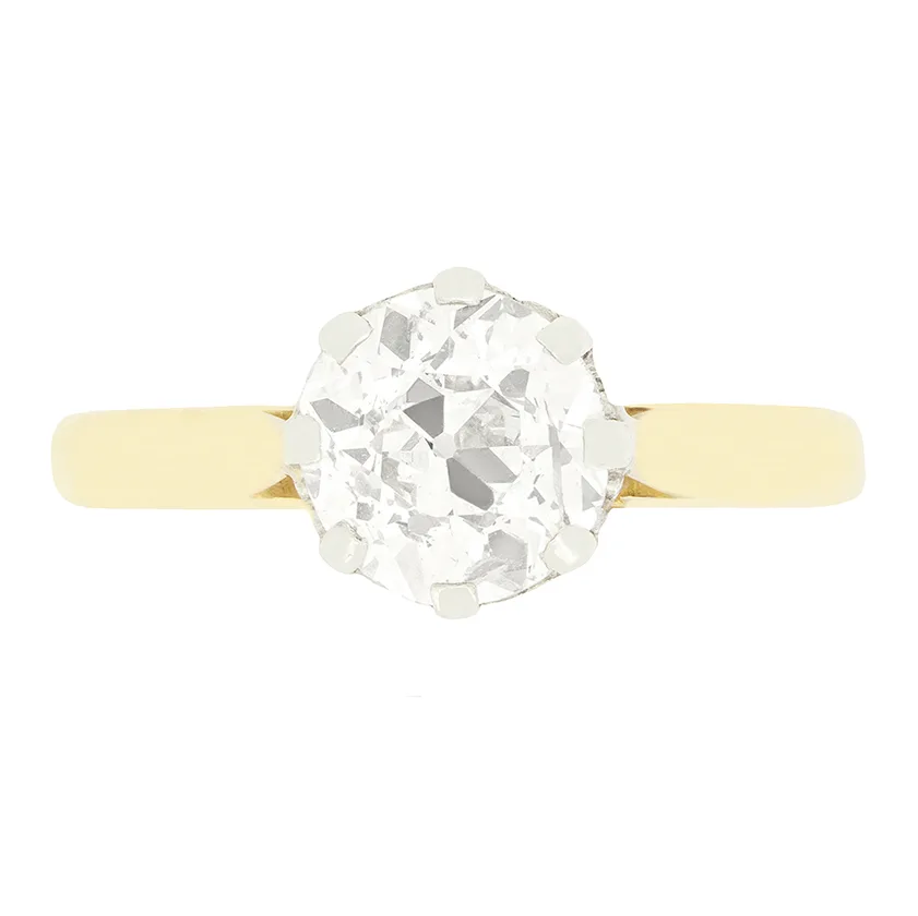 Vintage 1.35ct Diamond Solitaire Ring, c.1960s