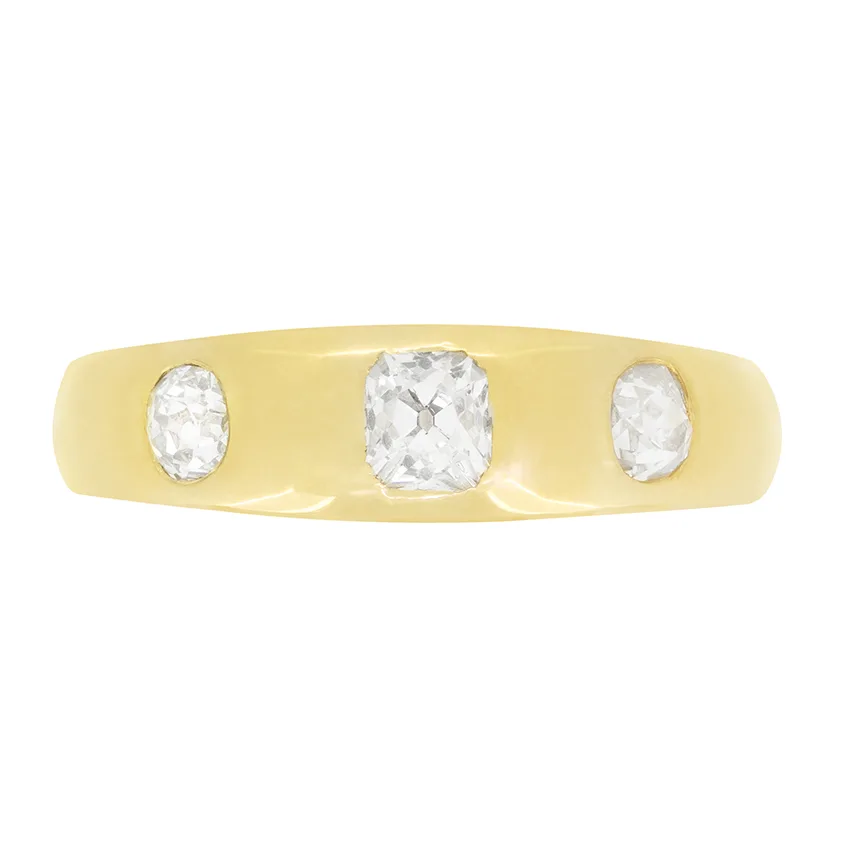 Victorian 1.00ct Diamond Gypsy Ring, hallmarked 1905