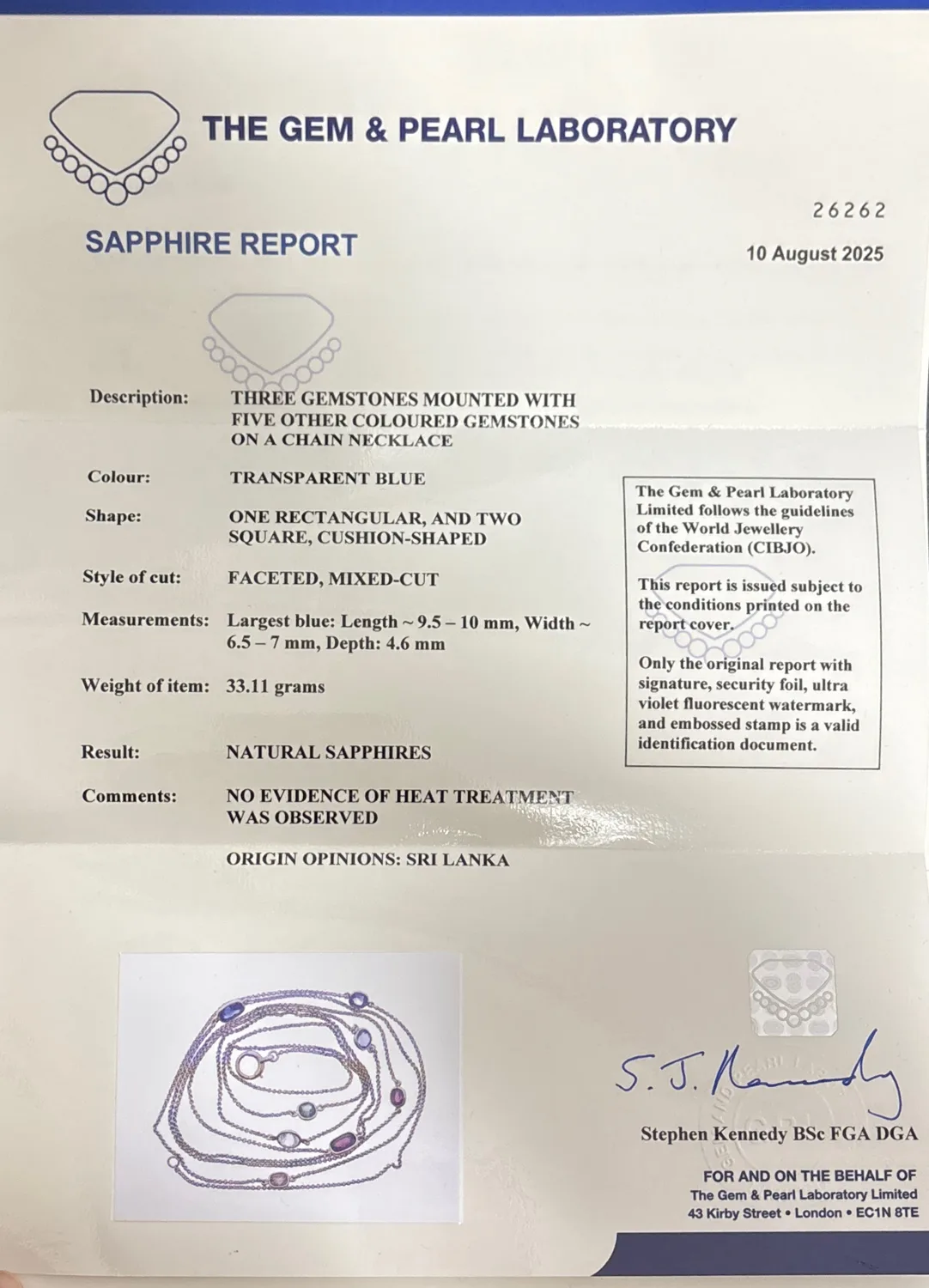 N476 Cert