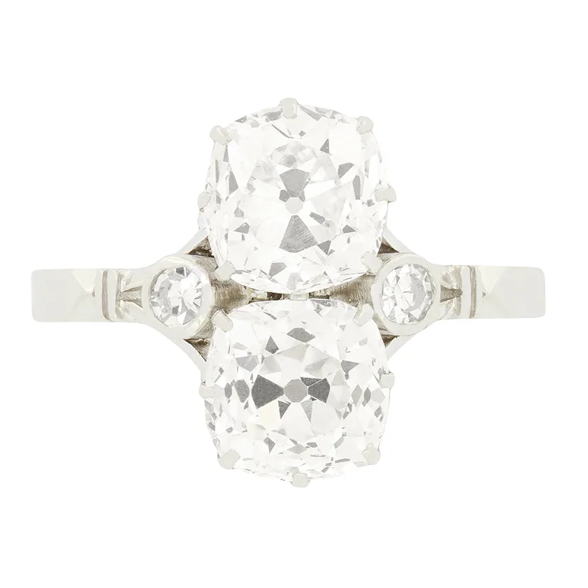 Art Deco 5.00ct Diamond Toi et Moi Ring, c.1920s