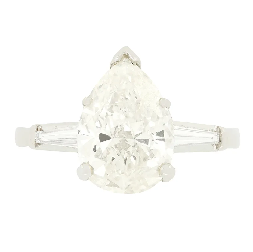 Art Deco 2.22ct Diamond Solitaire Ring, c.1920s