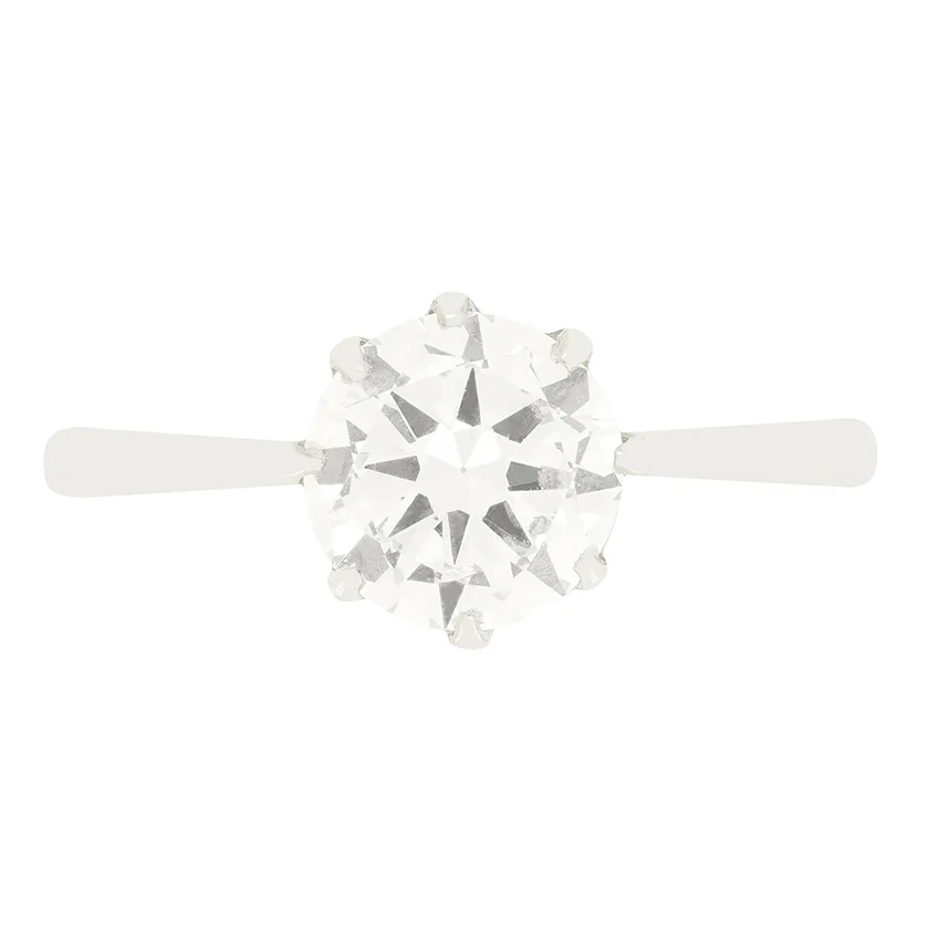 Art Deco 1.20ct Diamond Solitaire Ring, c.1920s