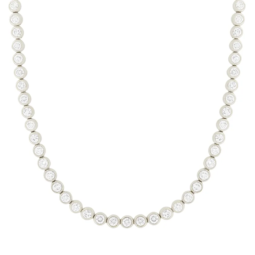 Tiffany & Co. 6.75ct Diamond Tennis Necklace