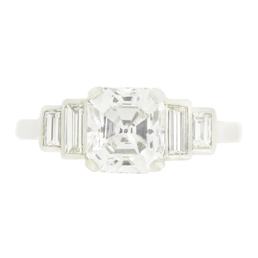 Art Deco 1.51ct Diamond Solitaire Ring, c.1920s