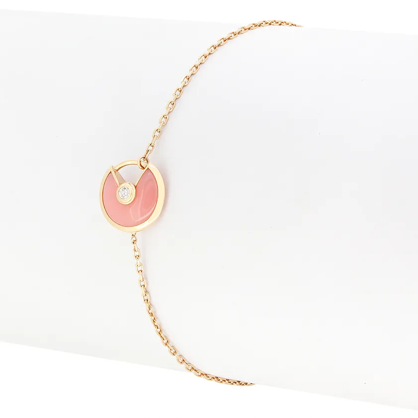 Cartier Pink Opal Amulette de Cartier Bracelet