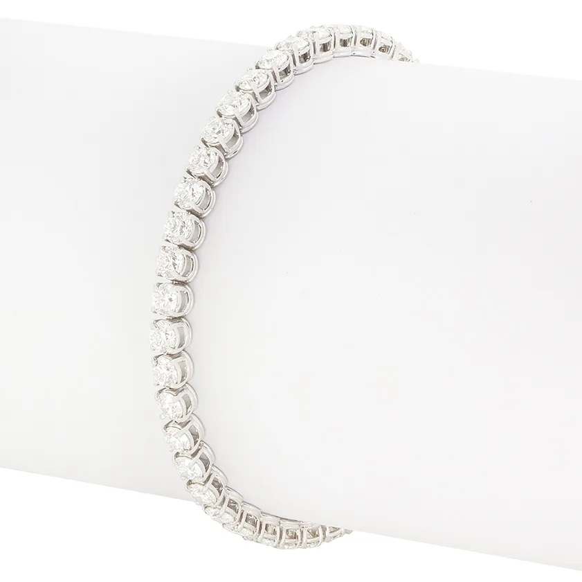 Contemporary Crivelli 10.60ct Diamond Tennis Bracelet