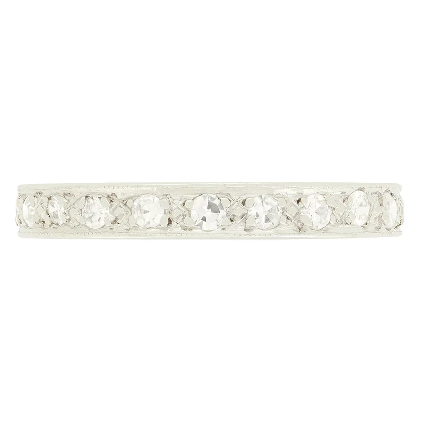 Art Deco 1.05ct Diamond Full Eternity Ring, c.1920s